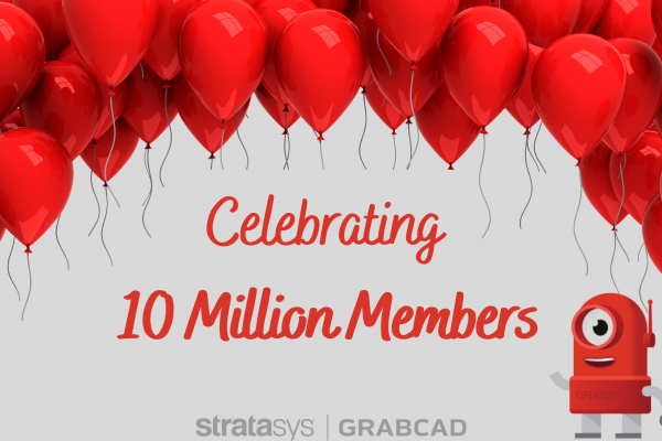 庆祝1000万年——GrabCAD社区成员雷竞技网站入口